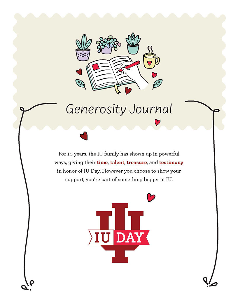 Generosity journal introduction