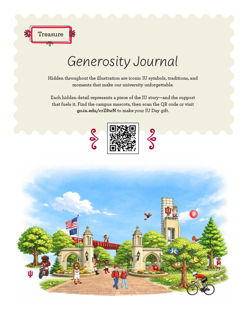 Generosity journal treasure
