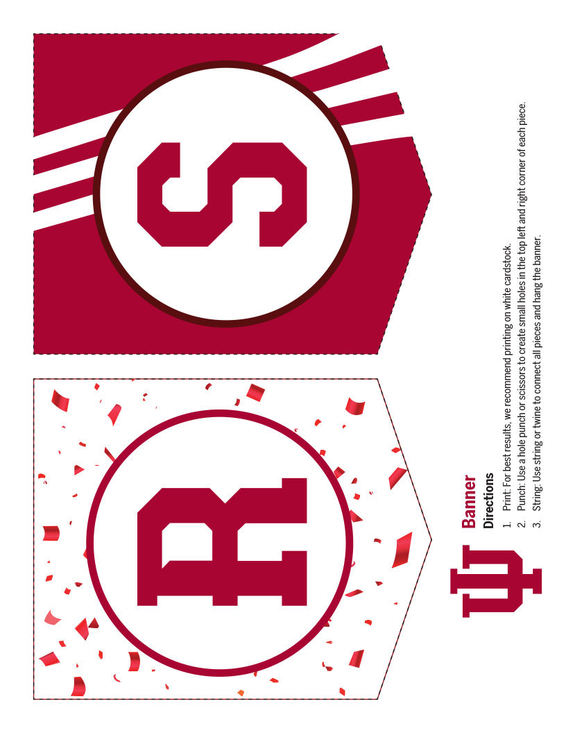 banner parts for letter R and S