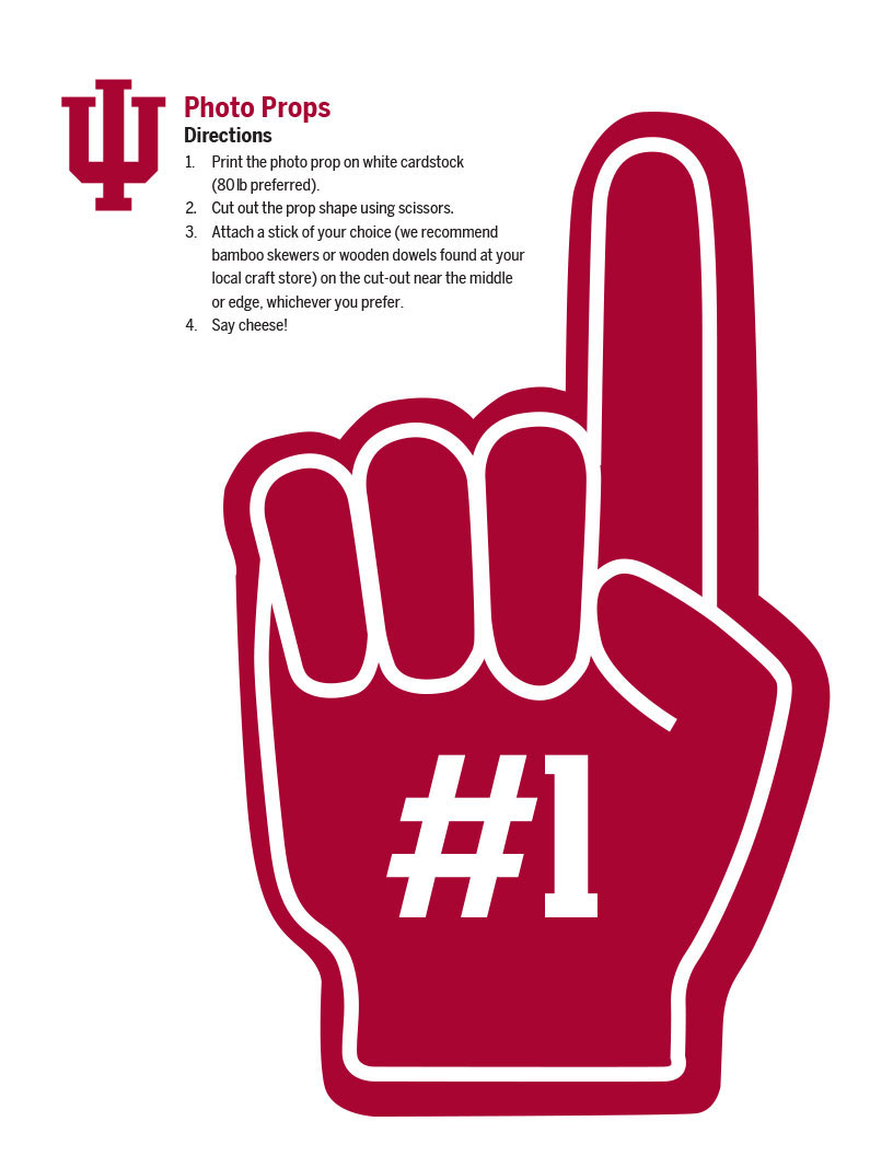 photo props number one finger