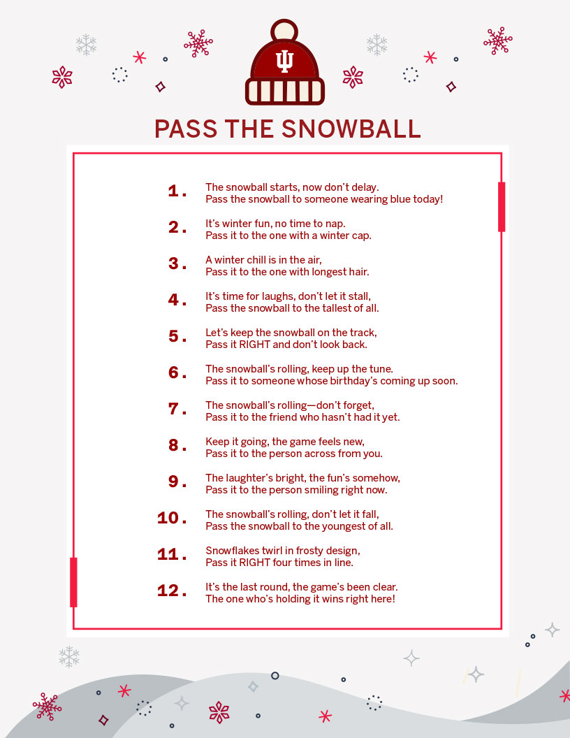 Pass the snowball instructions