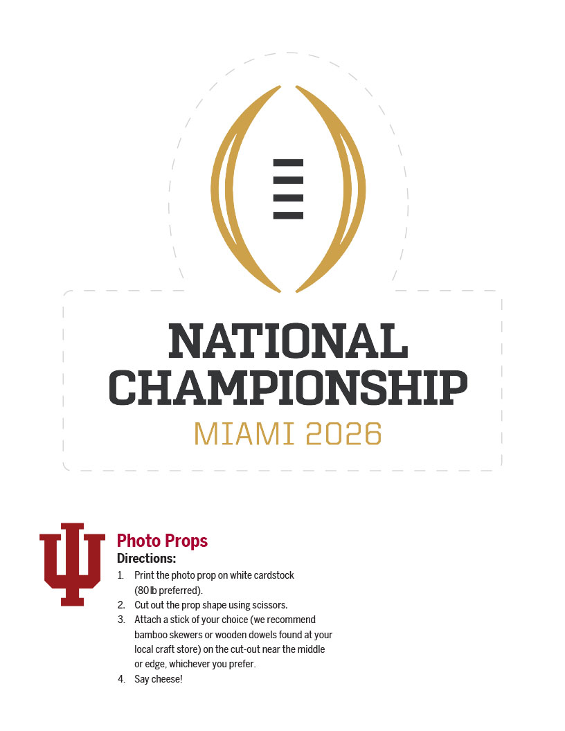 photo props 2026 National Championship logo with football icon