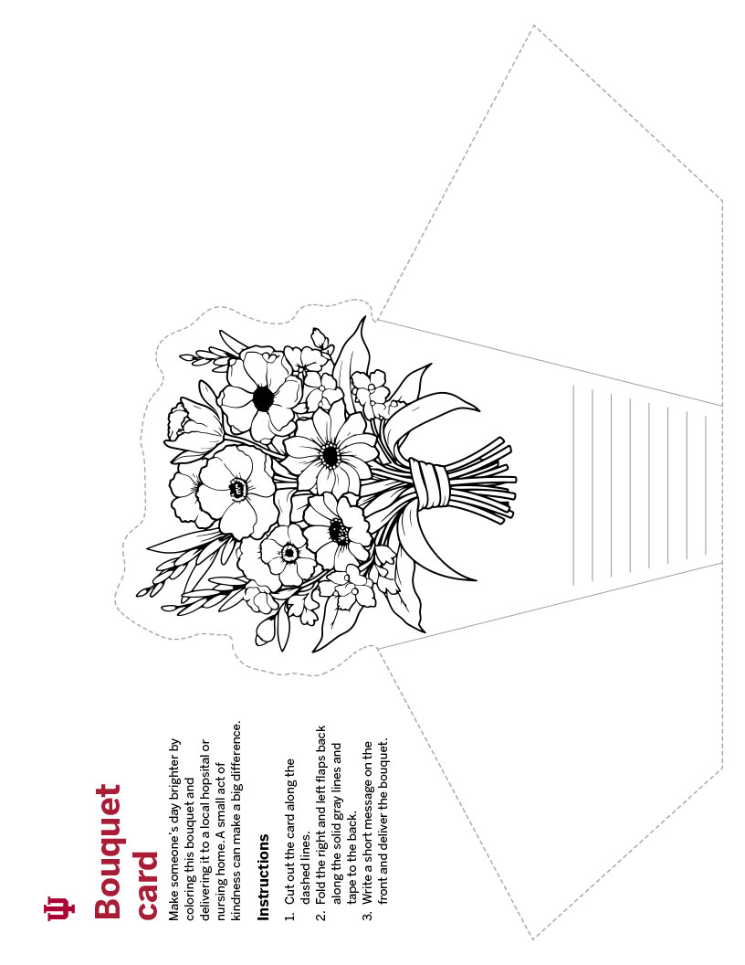 Bouquet card