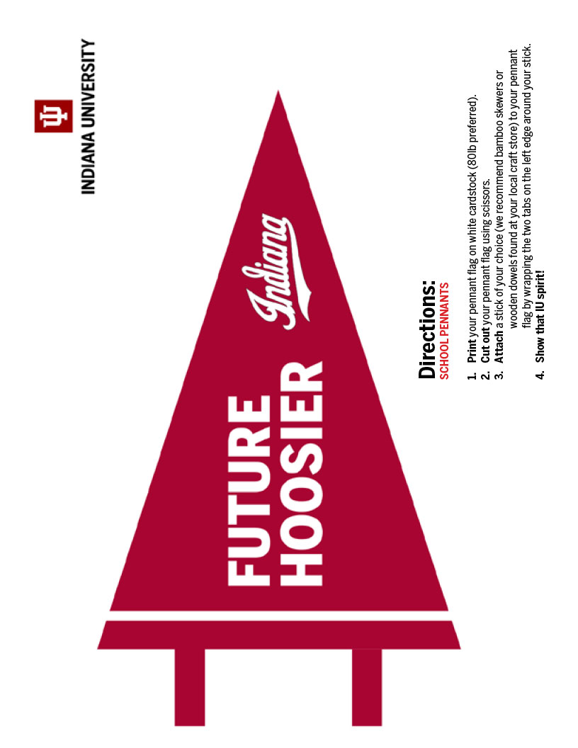 IU "Future Hoosier" pennant