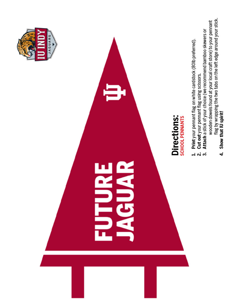 IU Indy "Future Jaguar" pennant