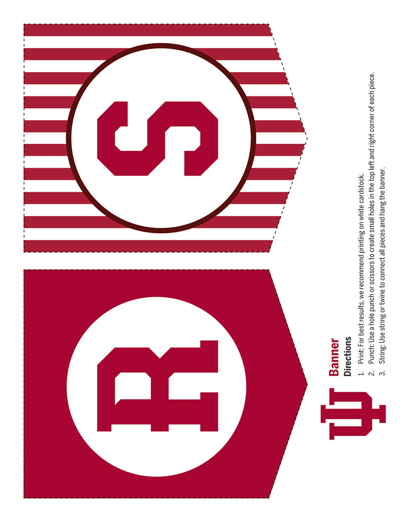 banner parts for letter R and S