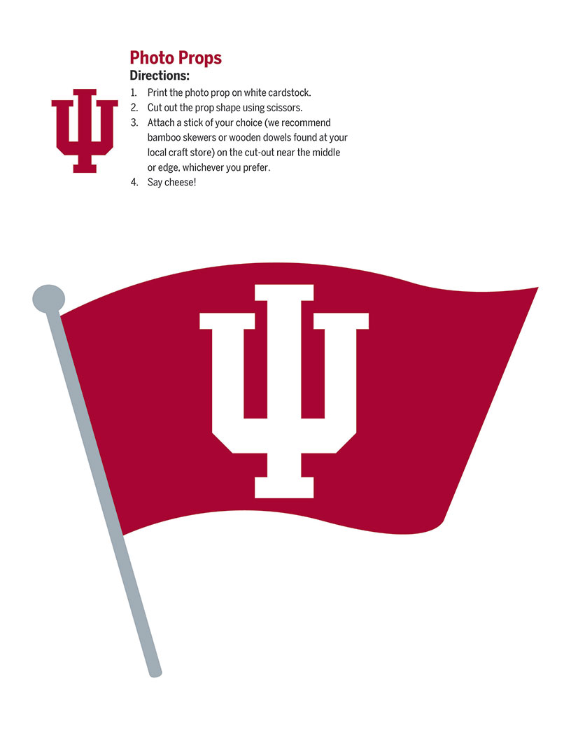 photo props IU flag