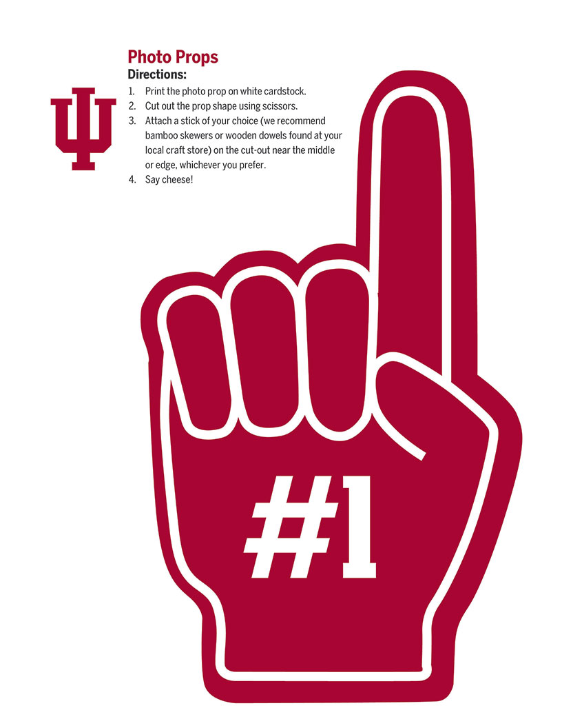 photo props number one finger