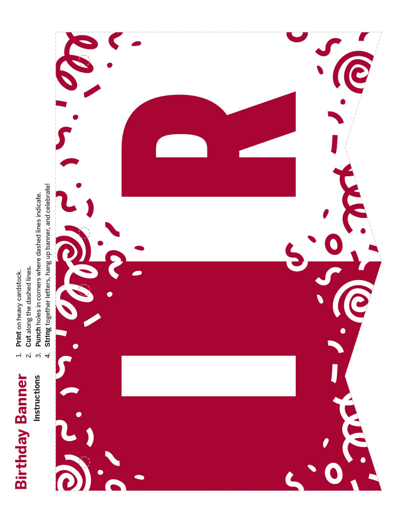 "I" and "R" banner parts