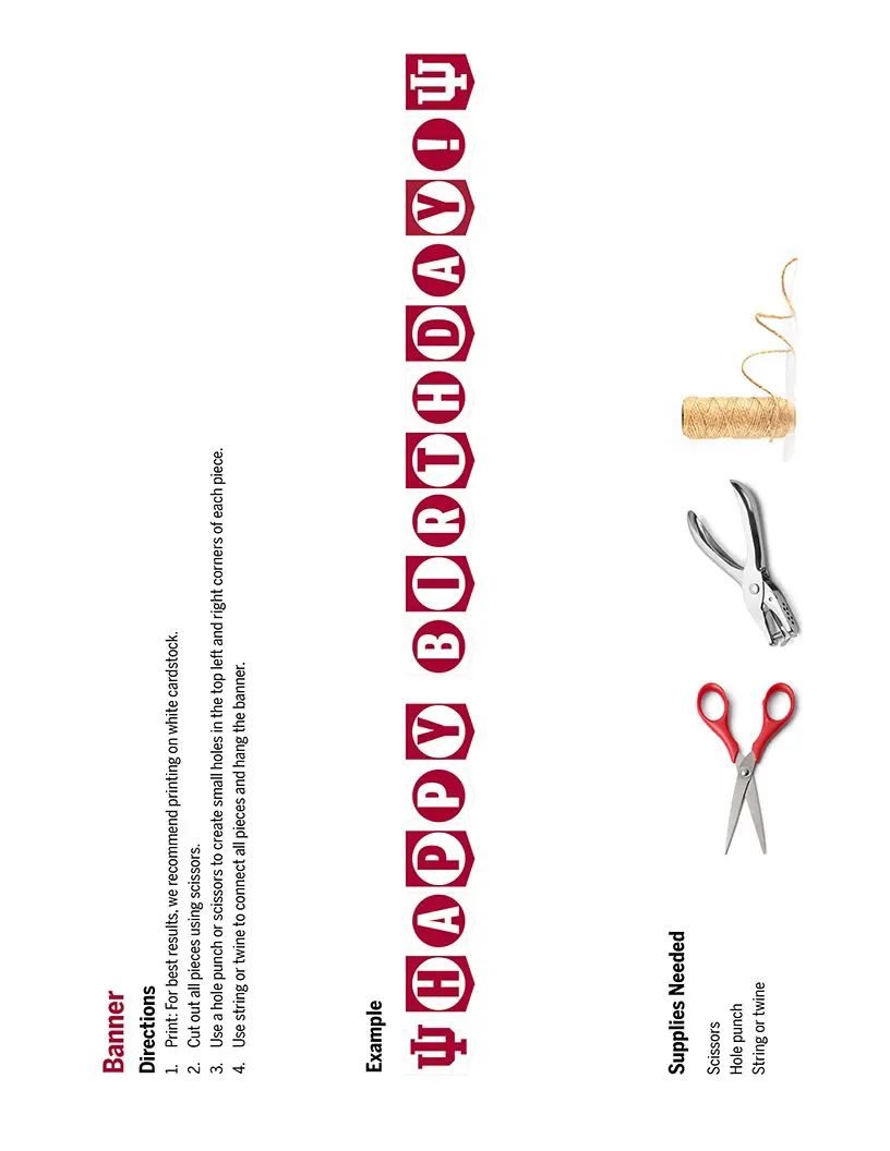 birthday banner example