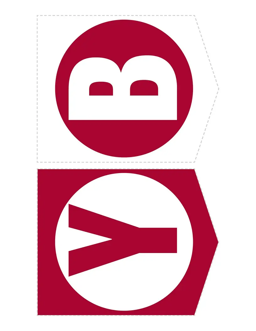 Banner parts “Y” and “B”