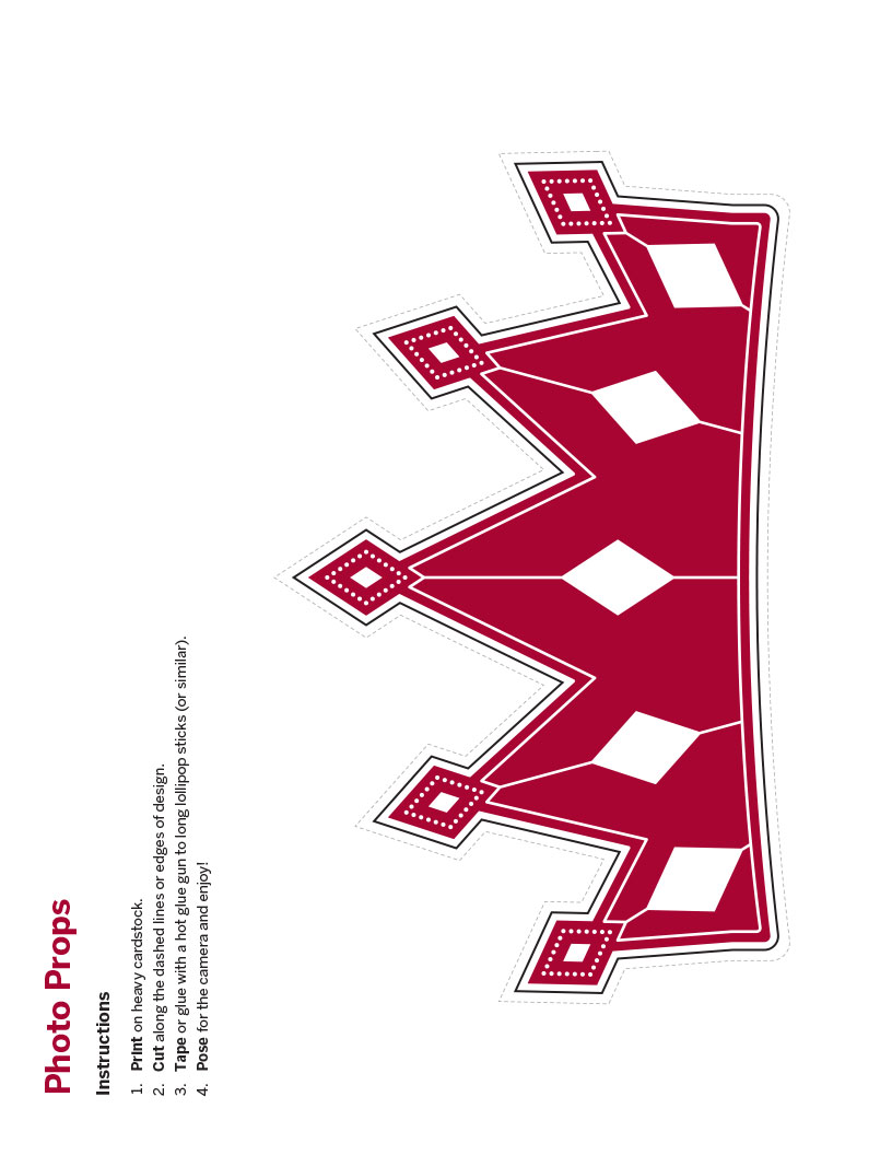 Tiara photo prop cutout