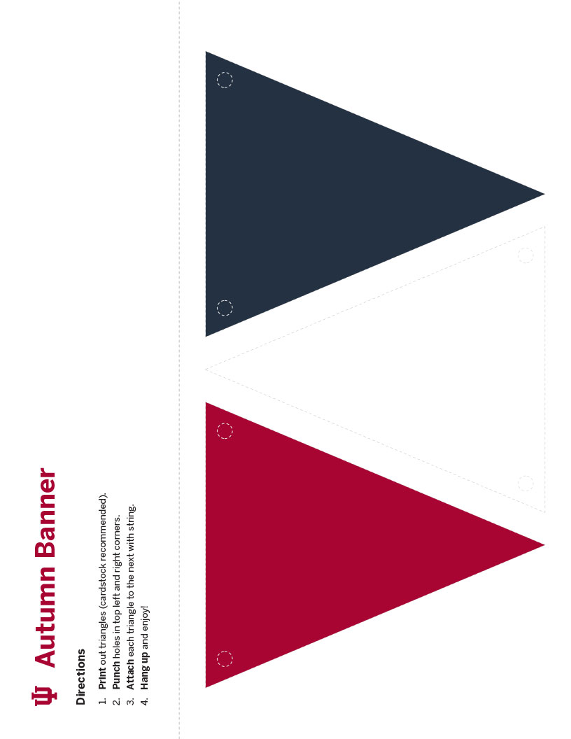 Banner with red, white, and black sections, no patterns