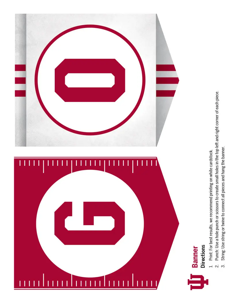 banner parts "G" and "O"