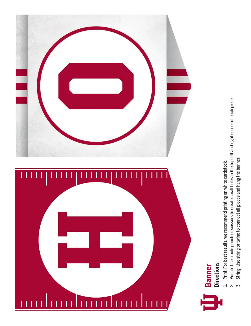 banner parts "H" and "O"