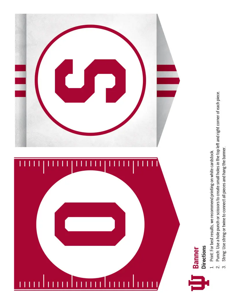 banner parts "O" and "S"