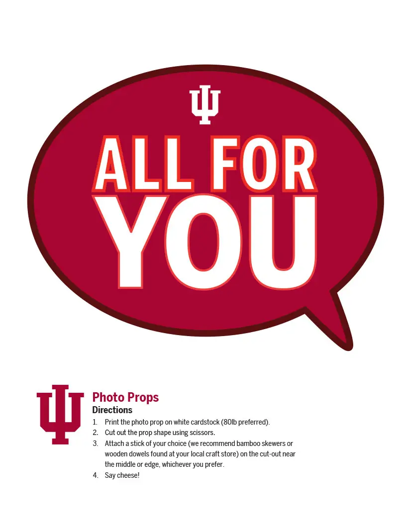 "all for you" photo prop
