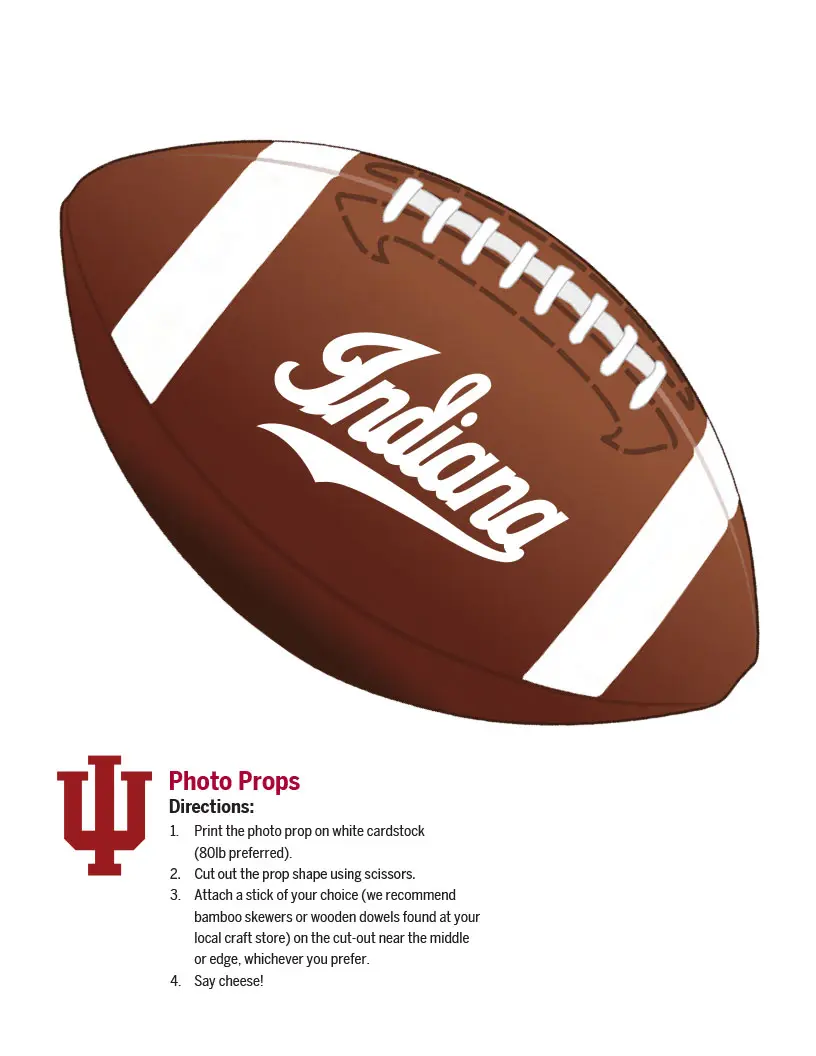 football photo prop