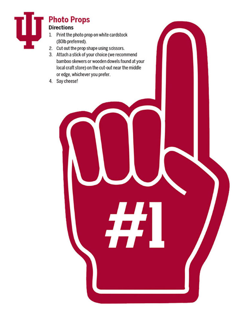 photo props number one finger