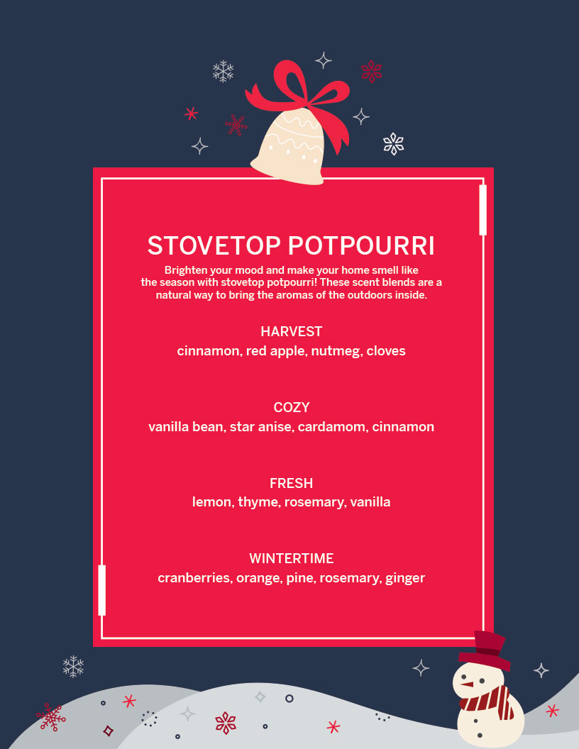 Stovetop potpourri recipes