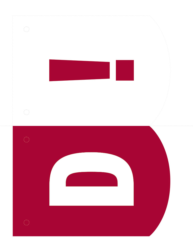 'D' 'exclamation' banner parts