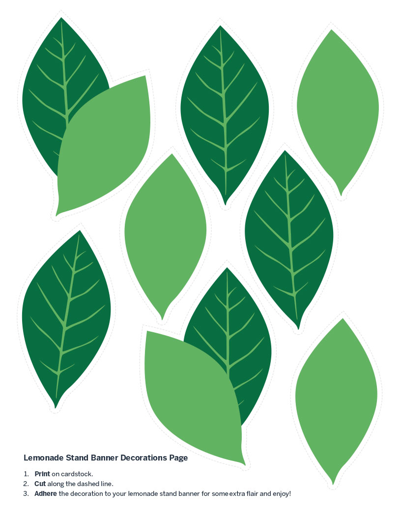 Leaves cutout decoration