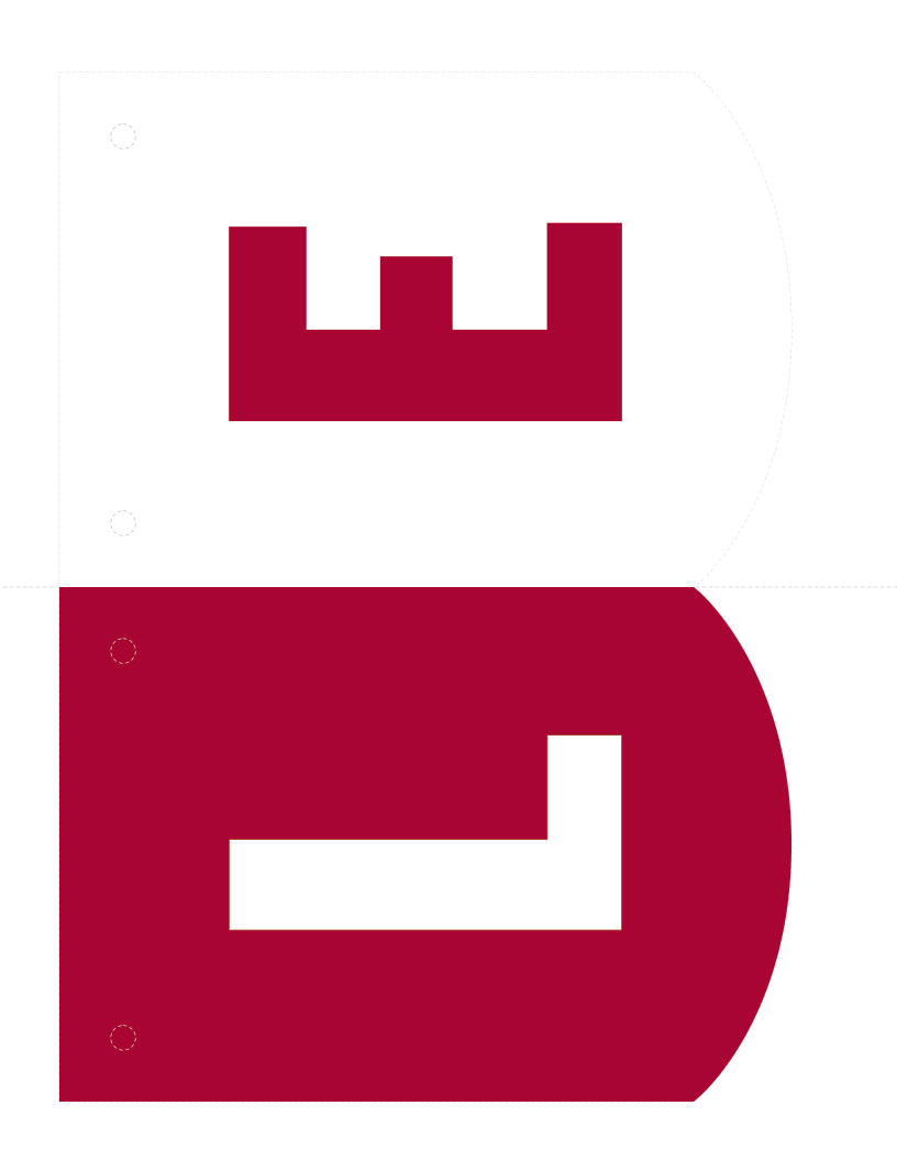 'L' 'E' banner parts