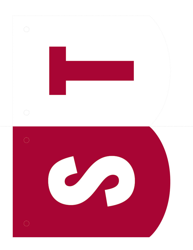 'S' 'T' banner parts