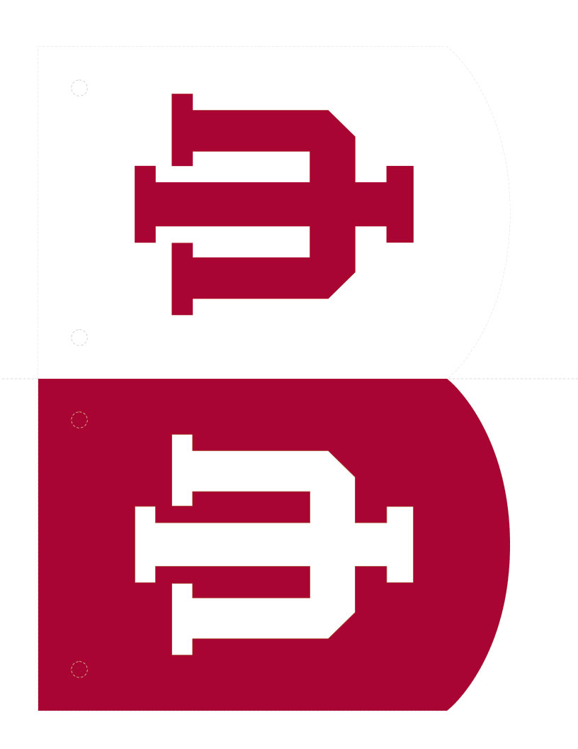 I U trident banner parts