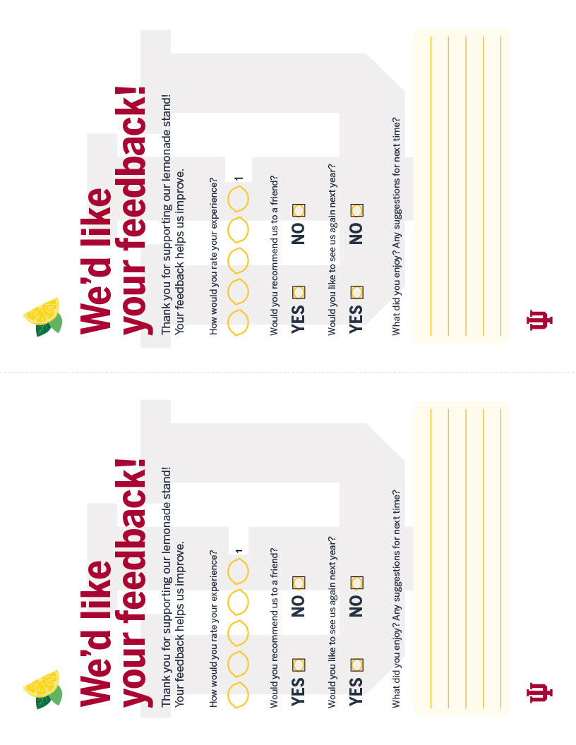 Feedback tickets