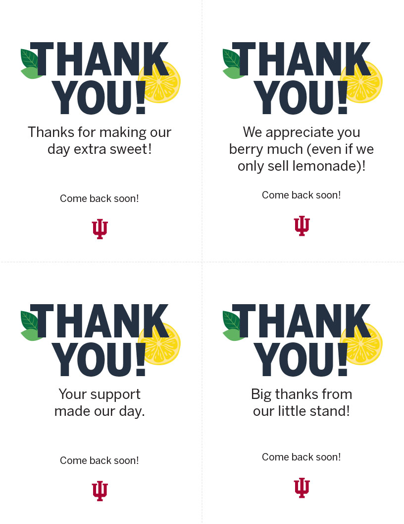 thank you note cutouts