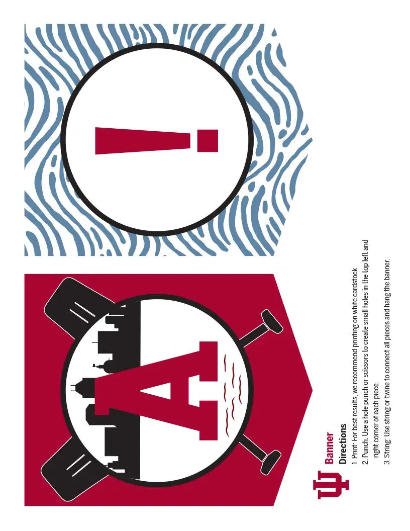 banner parts "A" and Exclamation