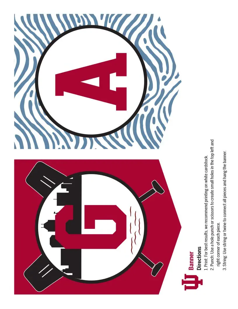 banner parts "G" and "A"