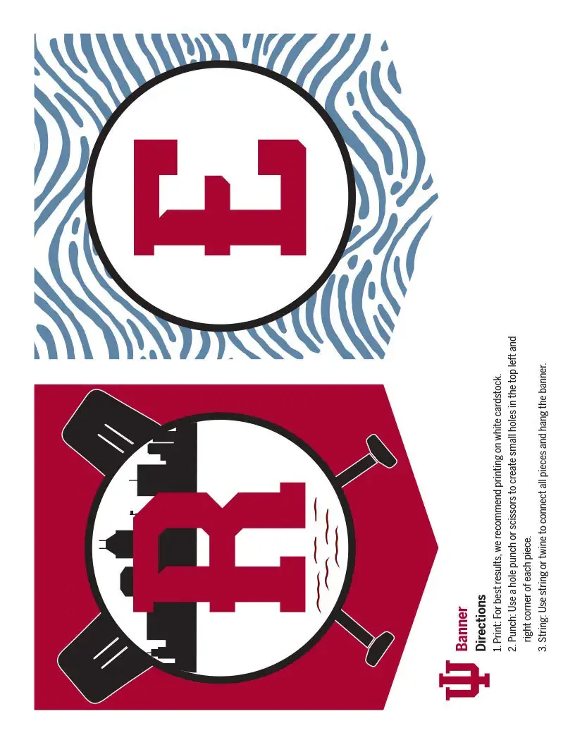 banner parts "R" and "E"