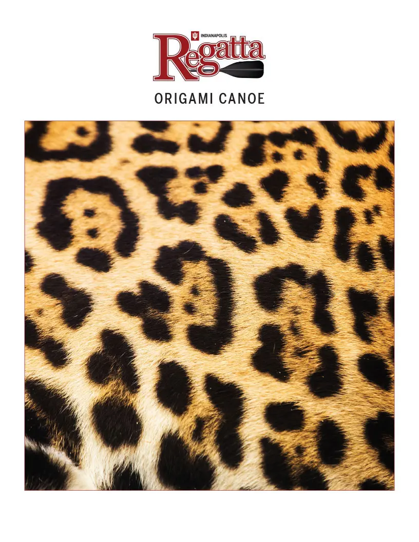Jaguar-print origami paper