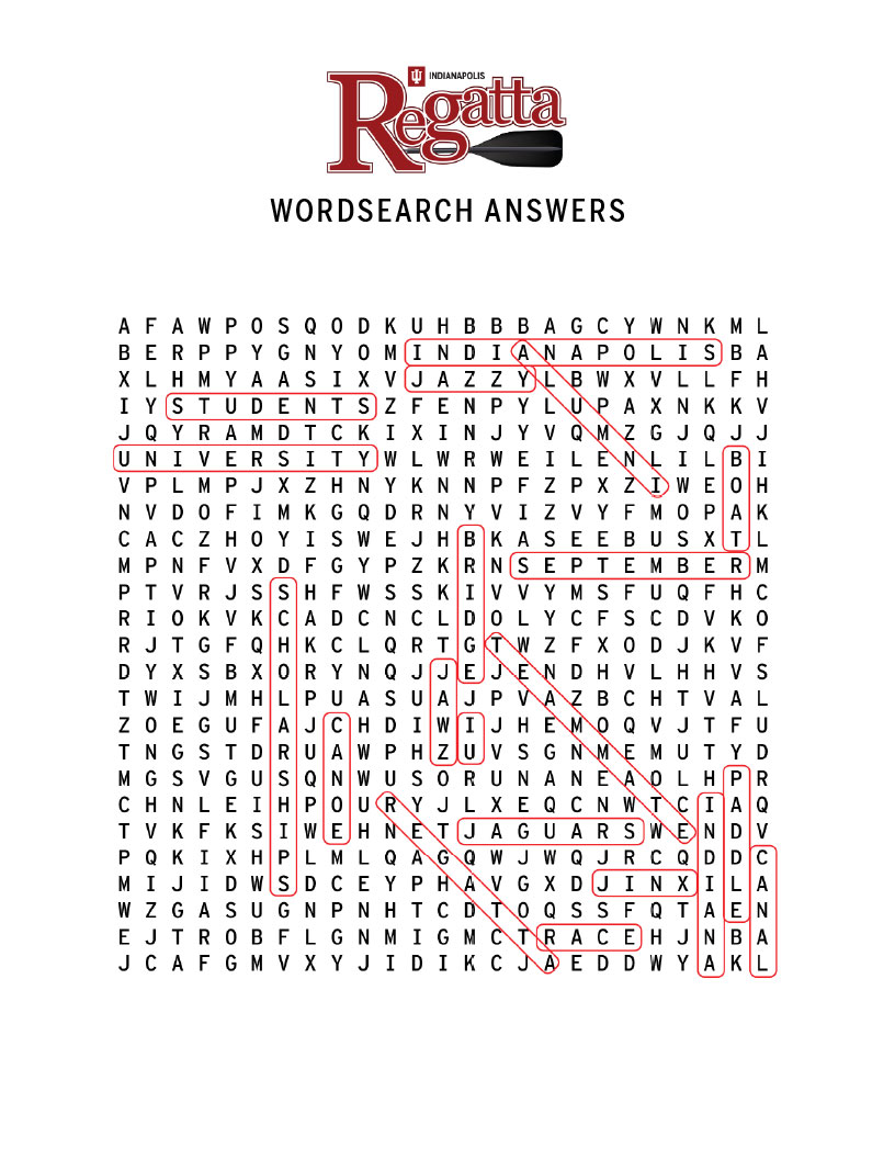 word search answer key