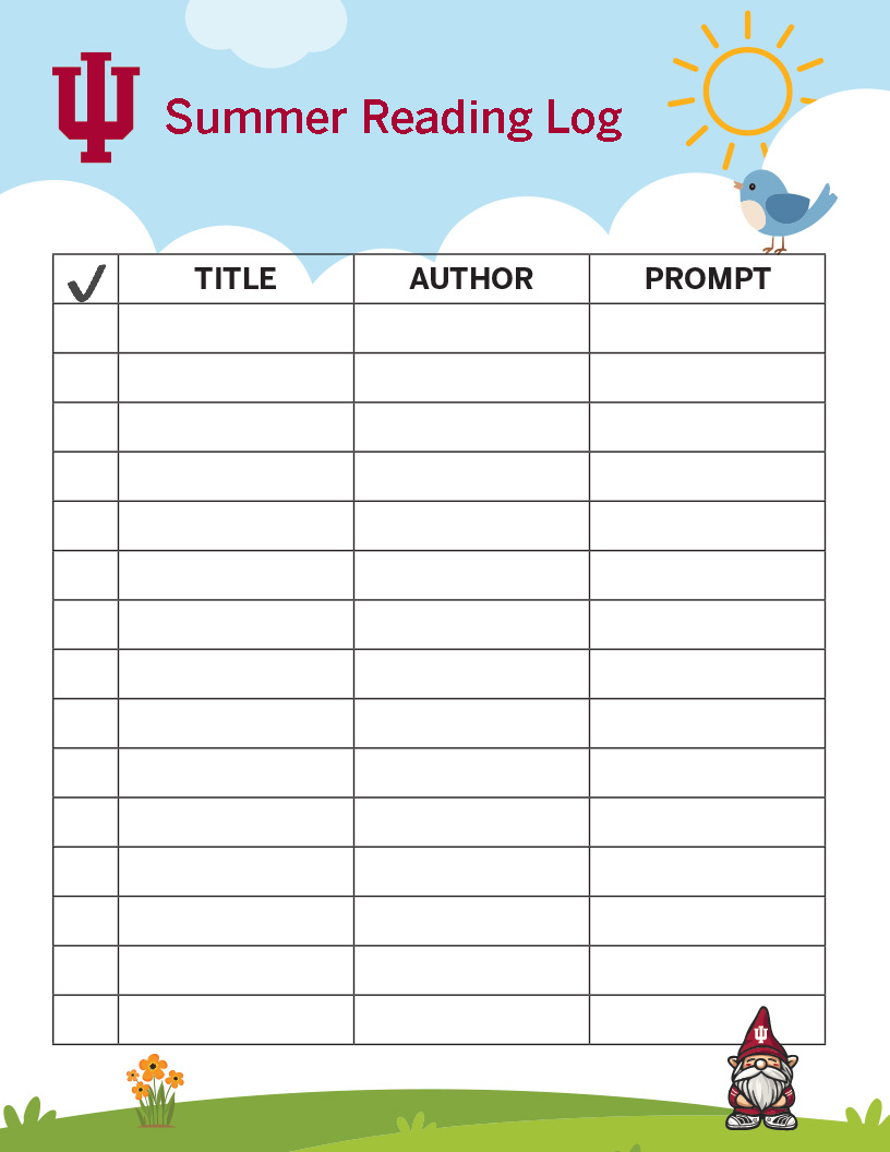 fillable summer reading log