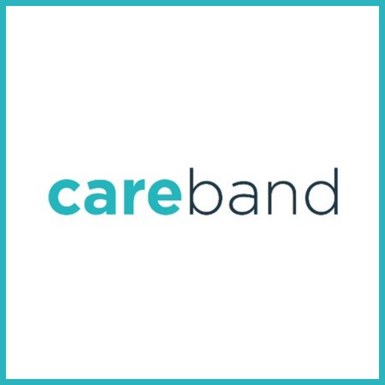 Text that reads: careband
