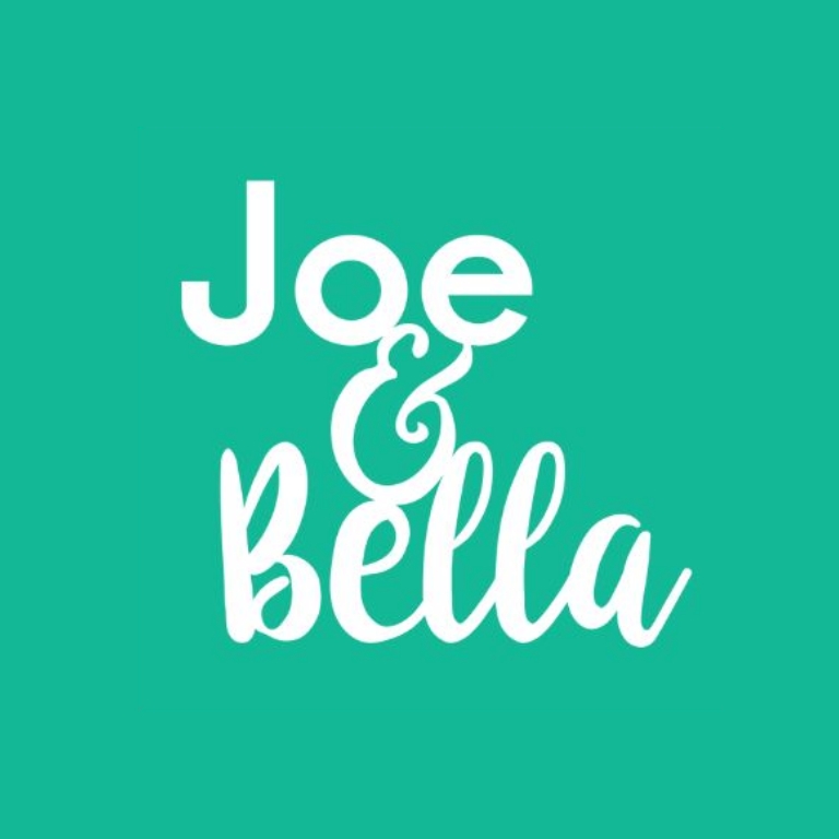 Text that reads: Joe & Bella