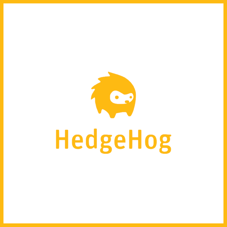 Illustration of a hedgehog; text that reads: HedgeHog