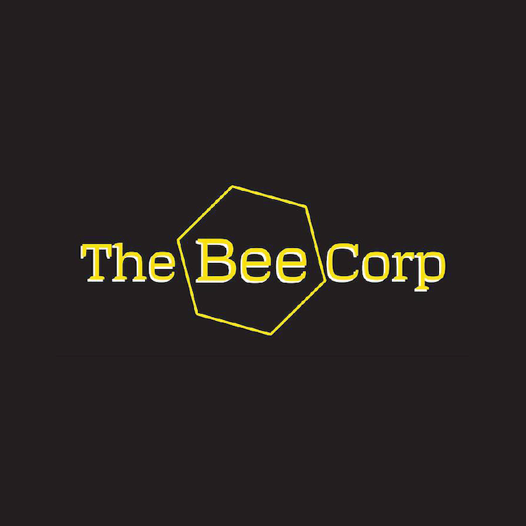 Text that reads: The Bee Corp