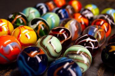 Different colored marbles