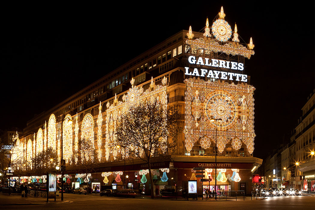 Galeries Lafayette, a luxury department store chain in Paris