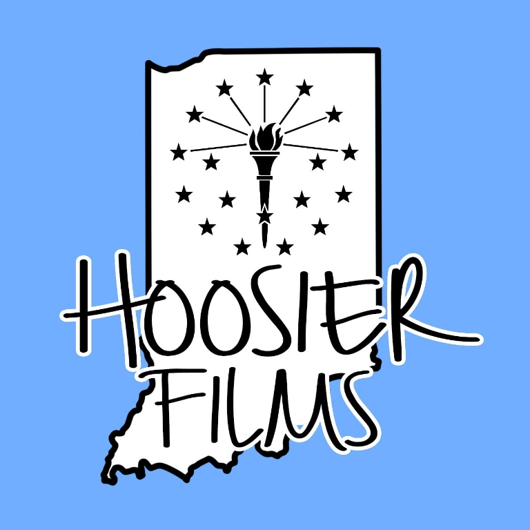 Illustration of the state of Indiana; text that reads Hoosier Films