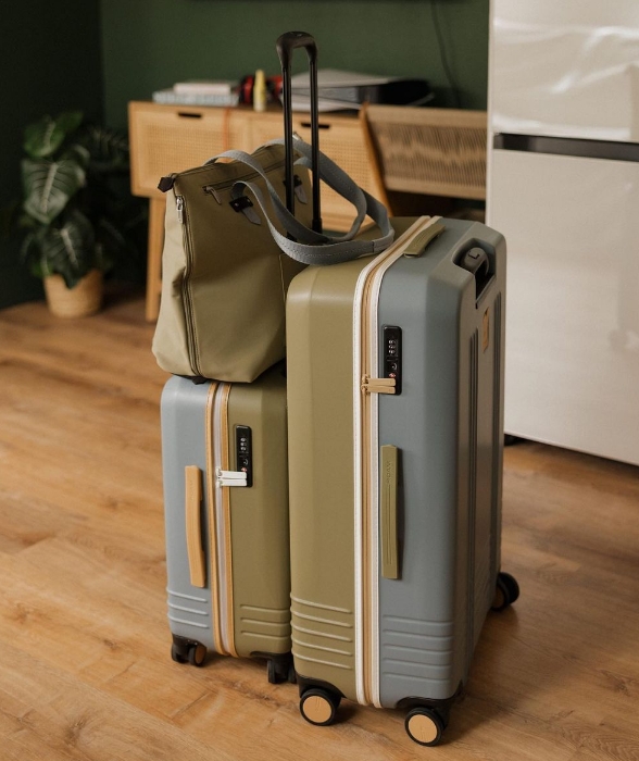 Roam multi-colored, hard-side luggage 
